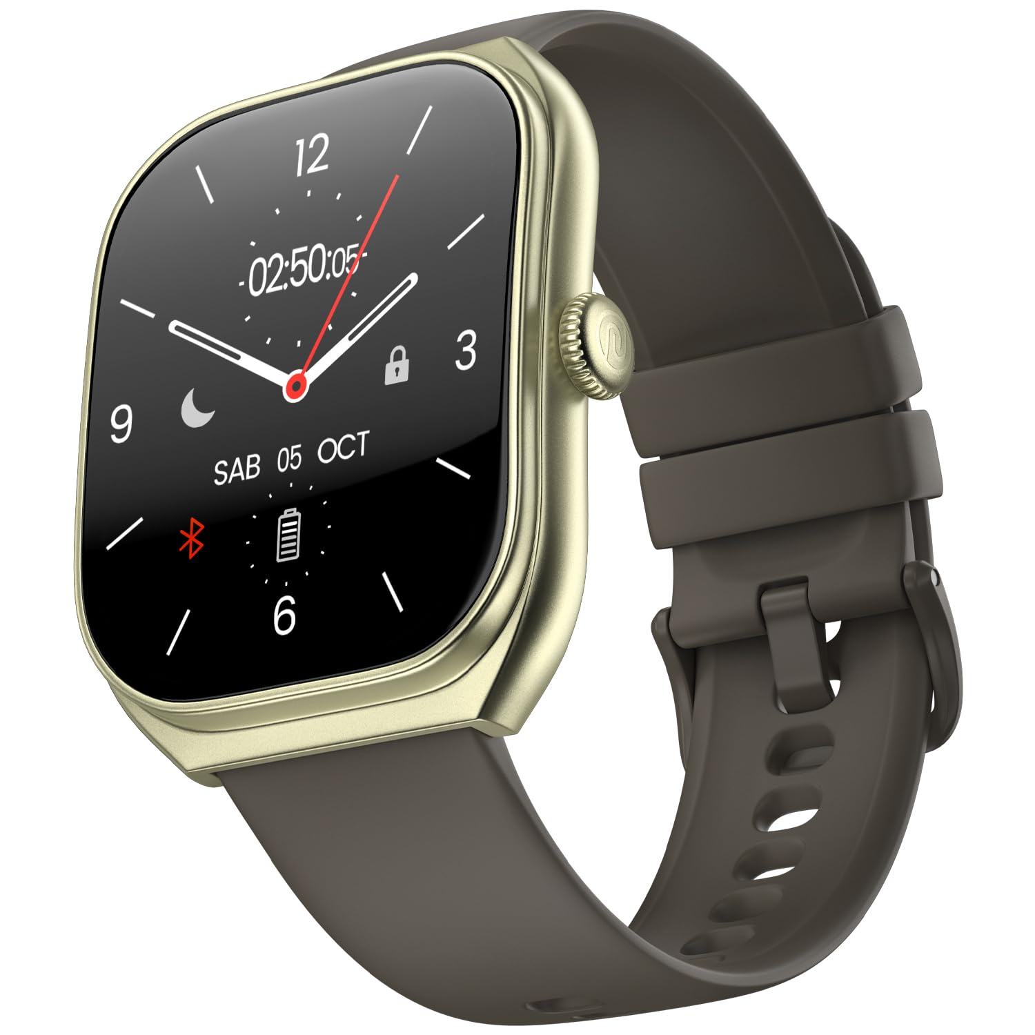 Noise Icon Arc Immersive Curved Display Smartwatch-Nickel Brown