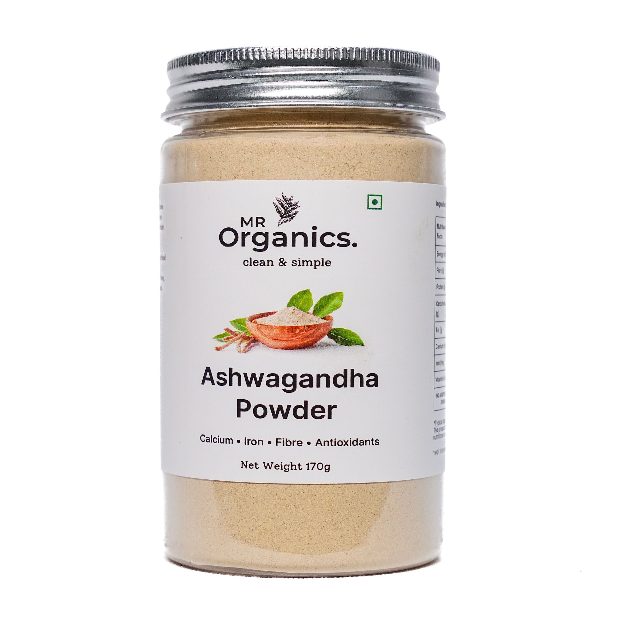 Ashwagandha Root Powder 170g | Withania Somnifera | Churna | Ayurvedic Adaptogen | Stress Anxiety Sleep Energy Stamina Immunity | 100% Natural | No Additives | MR Organics
