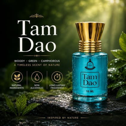 Elegantra Premium Tam Duo Pure Concentrated Attar (10ml) | Long Lasting Non-Alcoholic Perfume Oil | Warm Sandalwood, Rich Musk & Contemporary Spicy Woody Oriental Fragrance for Men & Women (Pack of 1)