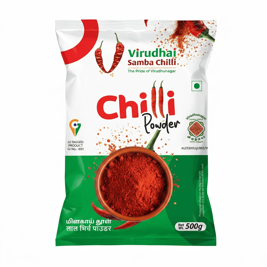 Virudhai Samba Chilli Powder (500g)