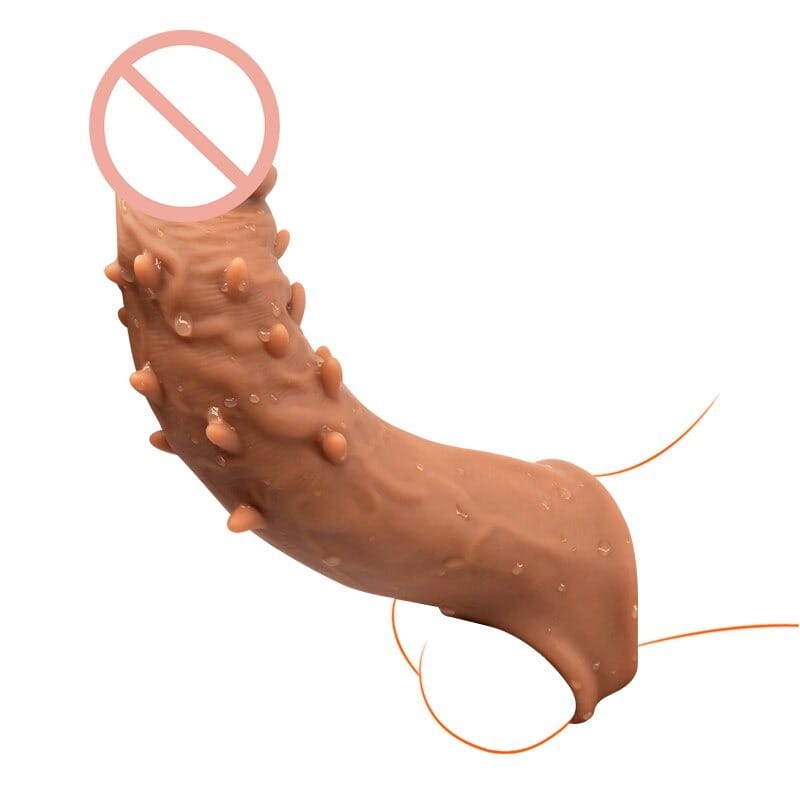Infinity Love 6 Ultraman Mini Dragin Penis Sleeves Silicone Condom For Men 