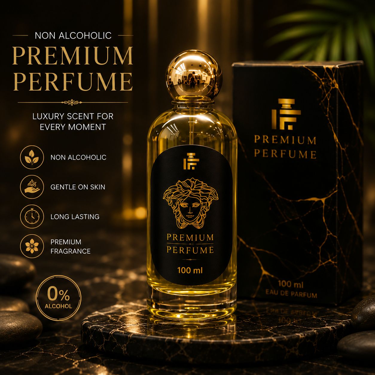 Elegantra Men's Luxury Eau De Parfum (100ml) Pack of 1 | Long Lasting Premium Signature Scent for Evenings & Parties Premium Woody Cologne (Pack of 1)