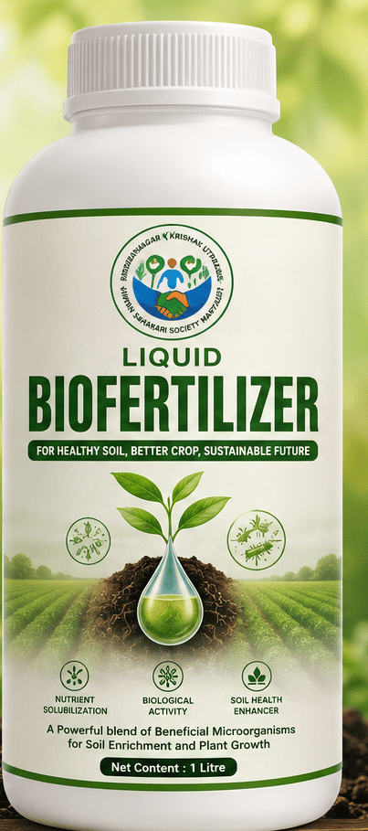 Liquid Biofertilizer by Wadrafnagar Krishak 1 L