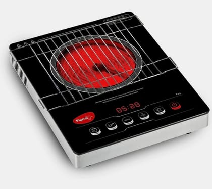 Pigeon  2000W Infrared Electric Cooktop with Stainless Steel Body and Tandoor Grill