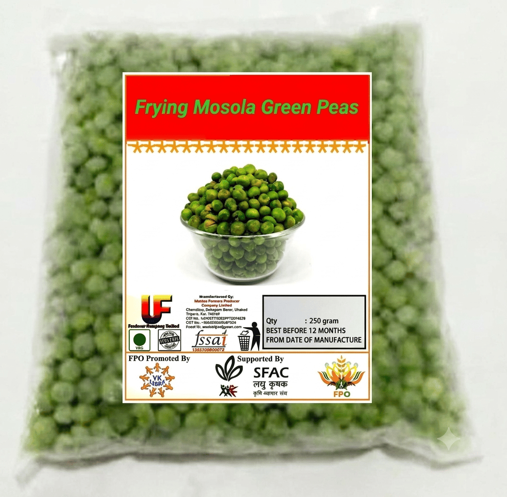 Frying Mosola Green Peas