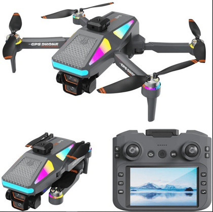S5HP GPS Drone with Dual 8K Camera, GPS Positioning, Single Battery, Foldable Premium RC Quadcopter for Aerial Photography & Beginners