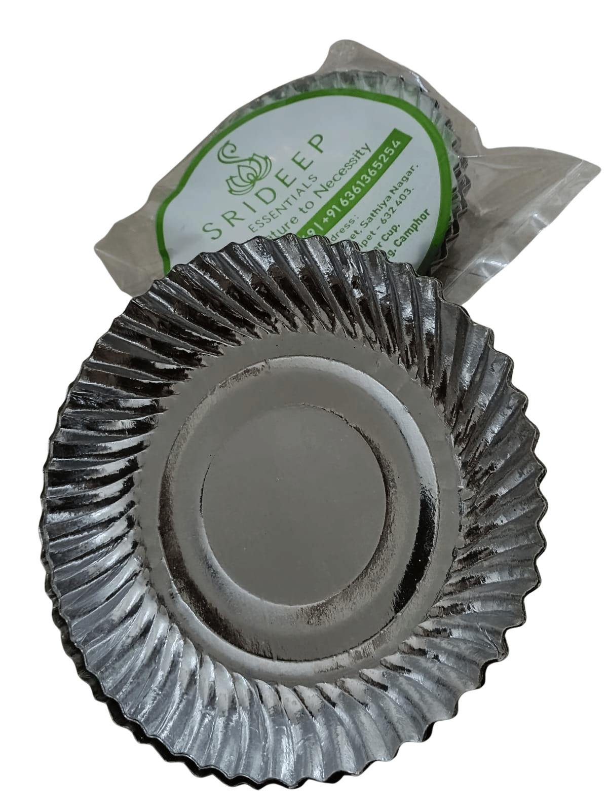 Srideep Essentials 6 Inch Silver Laminated Paper Plates - Pack of 20