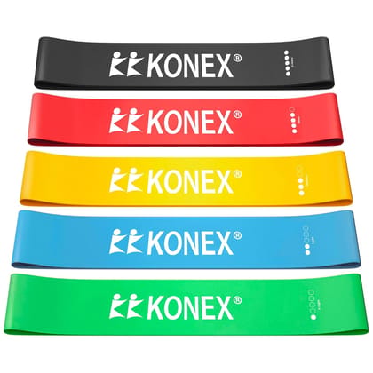 Resistance Loop Exercise Bands for Squats, Hips, Legs, Butt, Glutes and Heavy Workouts Physical Therapy, Rehab, Stretching, Home Fitness (Set of 5)(Material: Natural Latex)