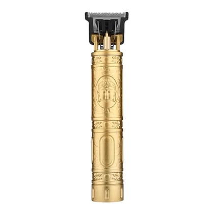 Vintage T9 Trimmer Hair Zero Gapped Clipper Professional Cordless Haircut Electric USB Charging Beard Trimmer for Men Wireless Rechargeable Personal Hair Men Grooming Beard Liner, Gold