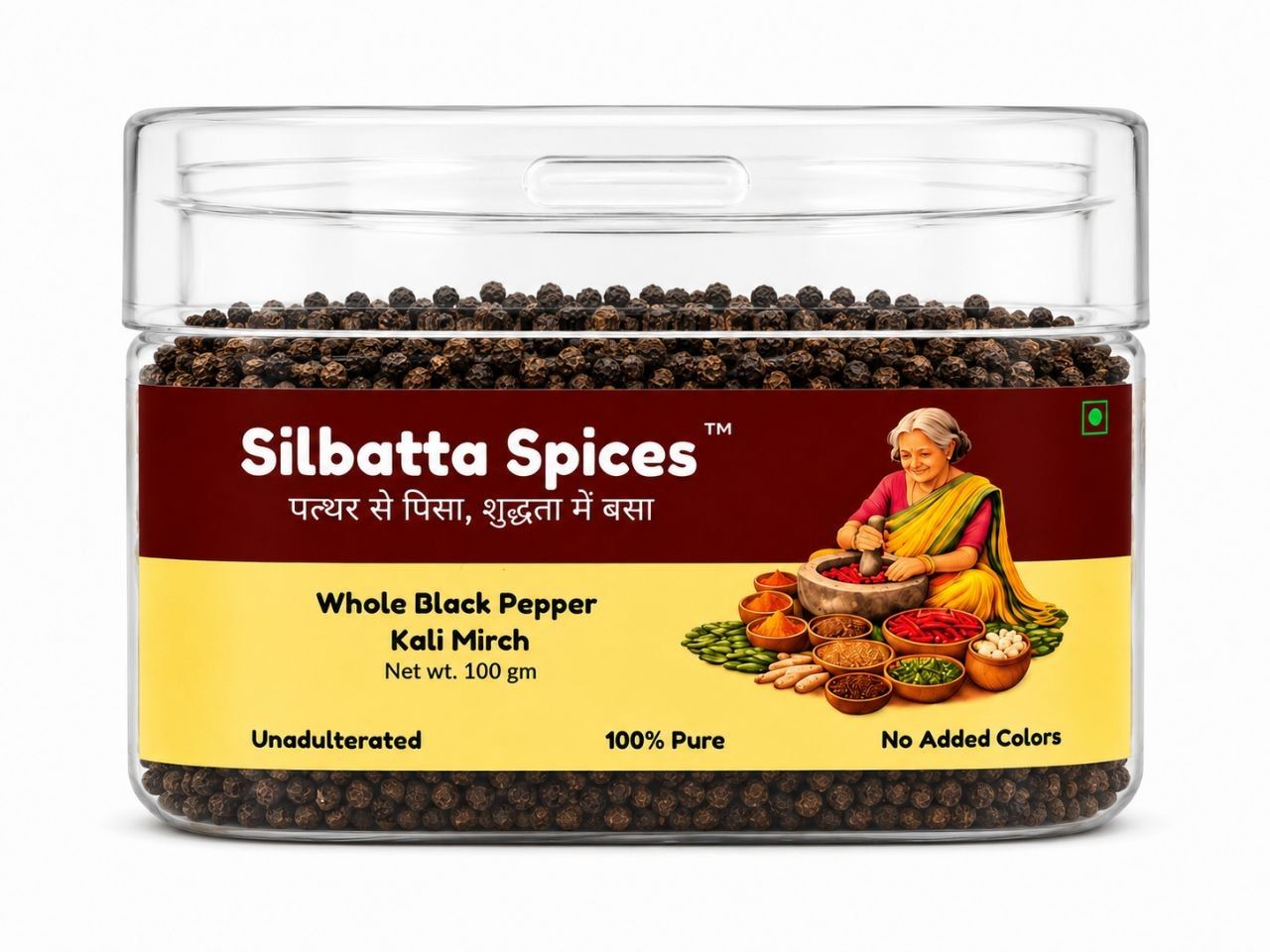 Silbatta Spices Whole Black Pepper | Kali Mirch