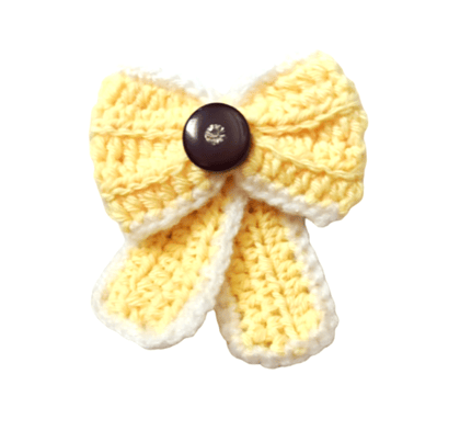 Handmade Crochet Bow Brooch (PACK OF 2)