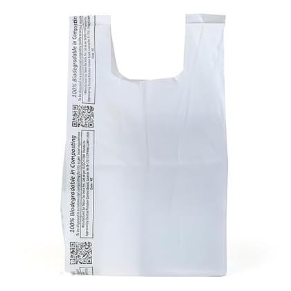 Redeen Industry Bio-Degradable LDPE Plastic Carry Bag Pack of 10