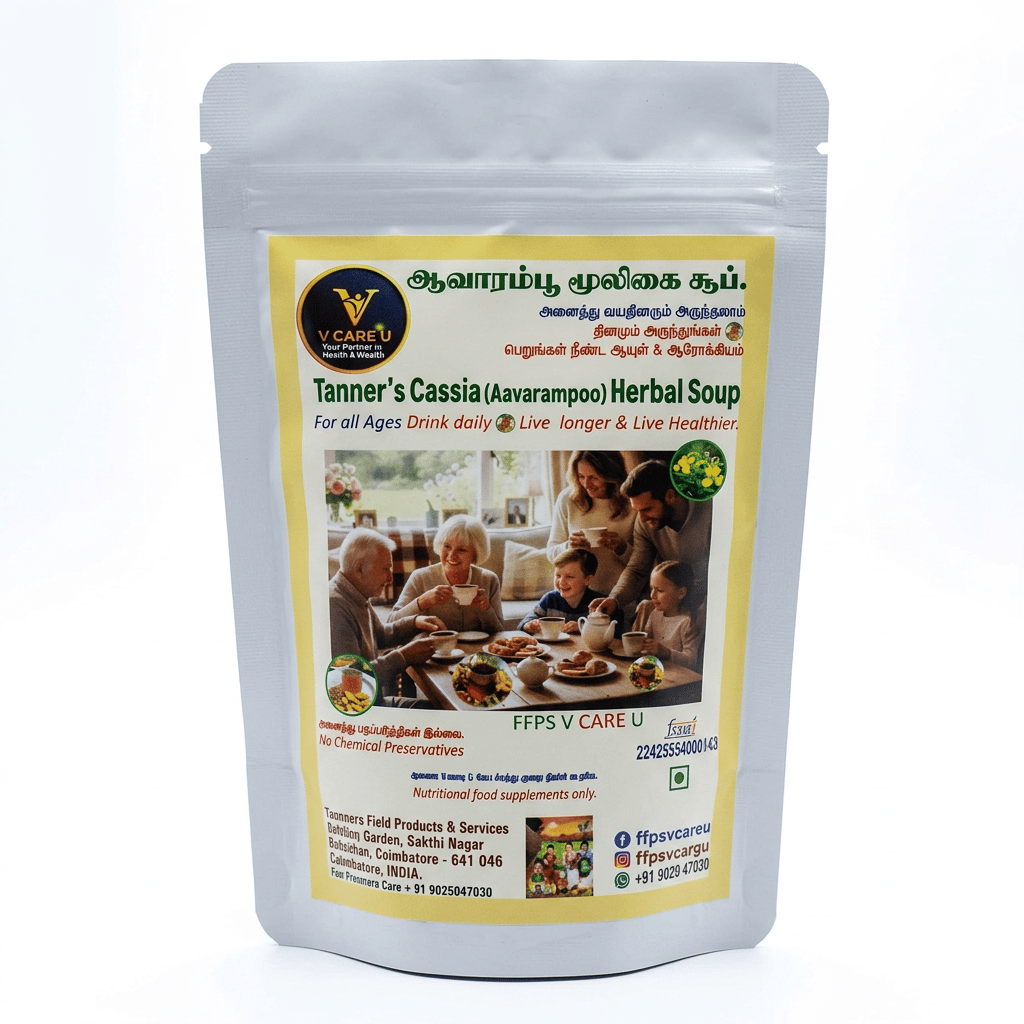 V Care U Tanner's Cassia Aavarampoo Herbal Soup Powder 100g