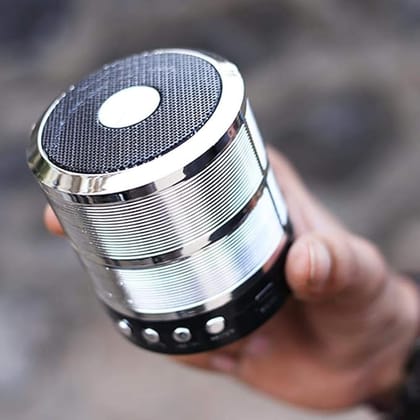 WS-887 Portable Wireless Speaker with Bluetooth, USB Flash Drive Support and Memory Card Slot for Non-Stop Music Experience