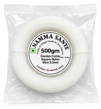 Garden Cutter Square Nylon Wire 3.5mm 500gm Garden Cutter Square Nylon Wire 3.5mm 500gm