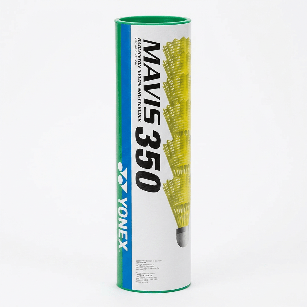 Yonex Mavis 350 Green Cap Nylon Shuttlecocks (Pack of 6)