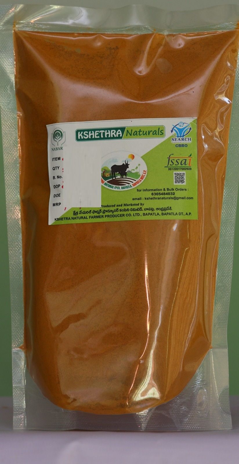Kshethra Naturals Turmeric Powder