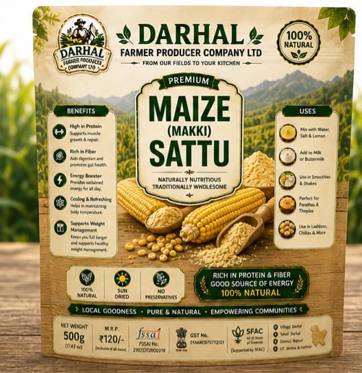 Darhal Premium Maize (Makki) Sattu 500g