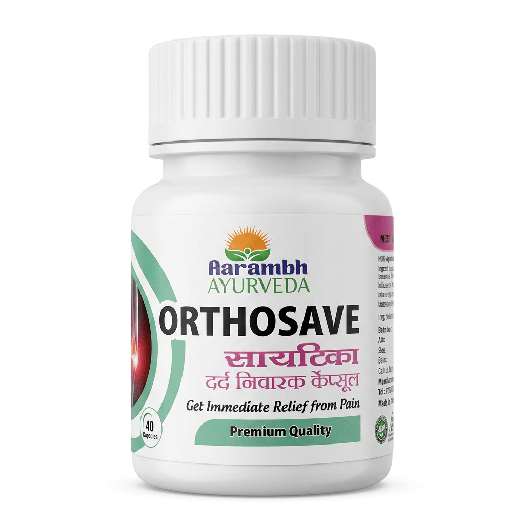 Aarambh Ayurveda Orthosave Sciatica Pain Relief Capsules - 40 Count