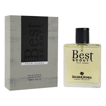 Dales & Dunes Best Scout Perfume for Men 100ml | Long Lasting Eau De Toilette | Fresh Woody Men's Fragrance | Daily Wear & Party Wear Perfume