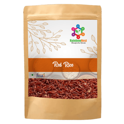 RainbowNest Red Rice - Healthy Whole Grain - High Fiber Red Matta Rice  500g