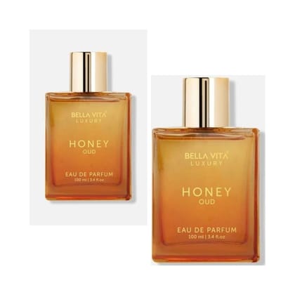 Bellavita Honey Oud 100 ml Unisex Perfume Combo Pack of 2 Pcs | 100 ml Each