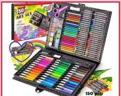 150 Pieces Deluxe Art Set | Complete Drawing, Coloring & Sketch Kit for Kids & Adults