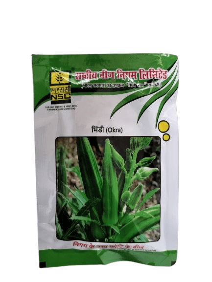 NSC Bhindi Variety - Arka Anamika (AA) T/L Vegetable Seeds 50 g Packing