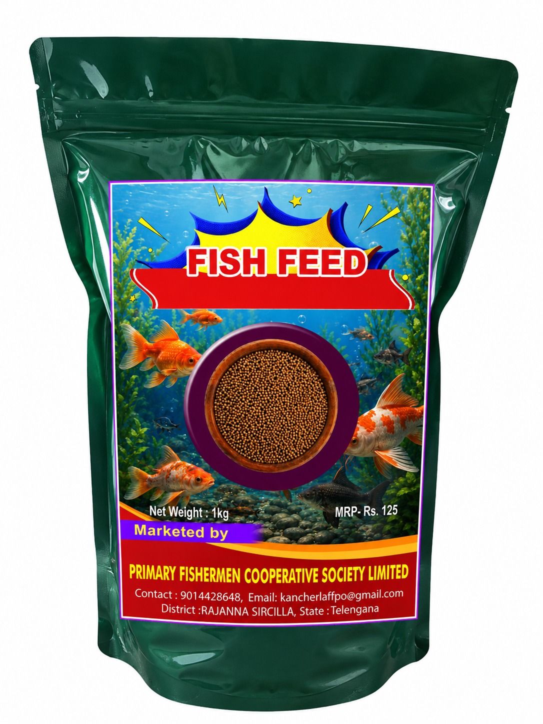 Fish Feed For Ornamental Fish 1kg