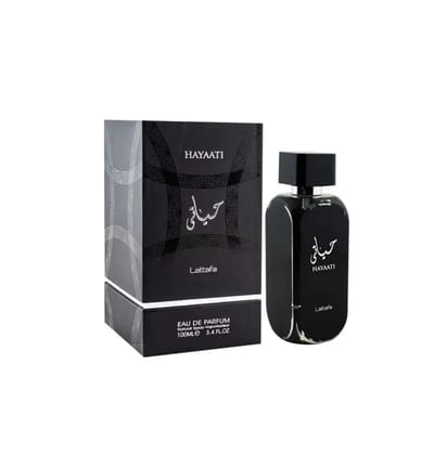 Lattafa Hayaati Black EDP 100ml – Powerful Woody Aromatic Fragrance For Men