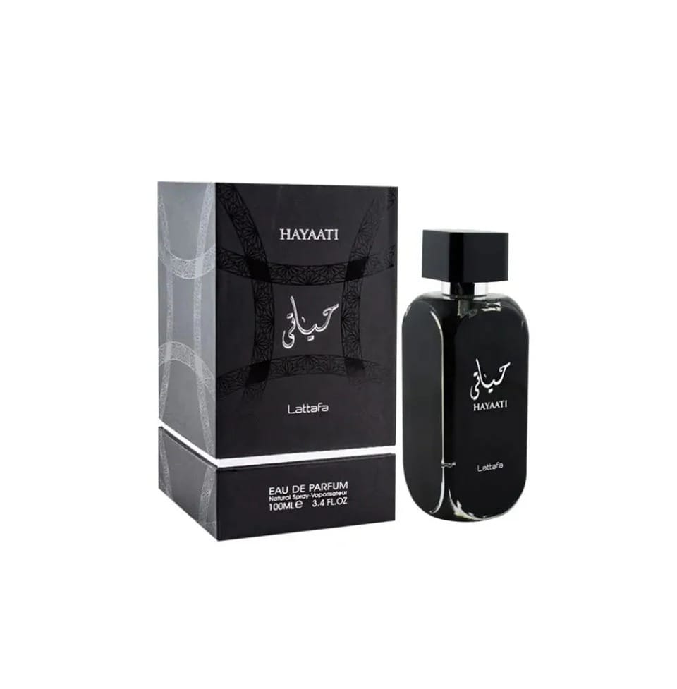 Lattafa Hayaati Black EDP 100ml – Powerful Woody Aromatic Fragrance For Men