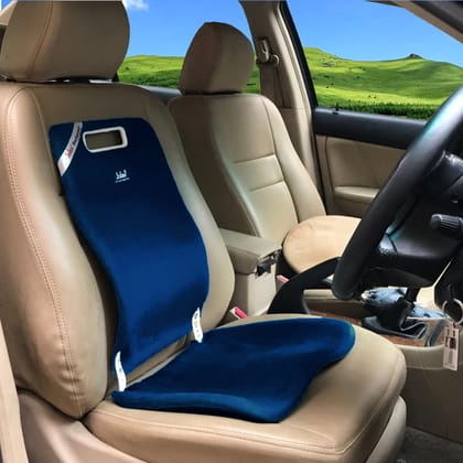 Sabar Orthopaedic Lumbar Back Support Add-on for Office Chair & Car Seat BACKGUARD 3090 XC | Adjustable Backrest with Pelvic Stabilization (Blue)