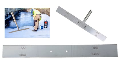 MD Style 22 Inch V Notch Trowel Terrace Waterproofing Tools for Self Leveling Floor Chemical, Paint, Resin & Cement For Covering large area/Masonry Constructions Tools (0.5-1 MM Pack of 1)