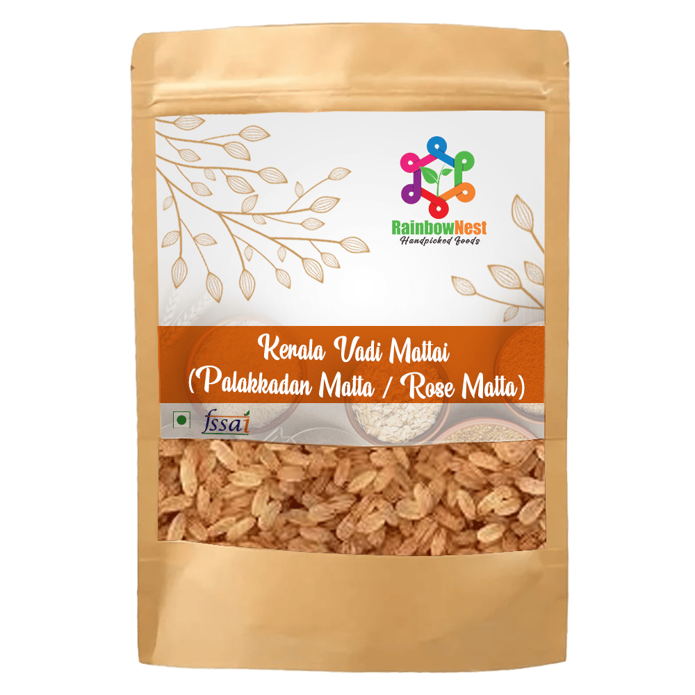 RAINBOWNEST Vadi Matta Rice 300g | Premium Full Grain Raw Red Rice | Traditional Variety | Rich in Iron & Nutrients