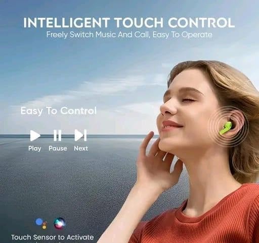Smart TWS Earbuds with Digital Battery Display, Deep Bass Stereo Sound and Comfortable Fit for Daily Use