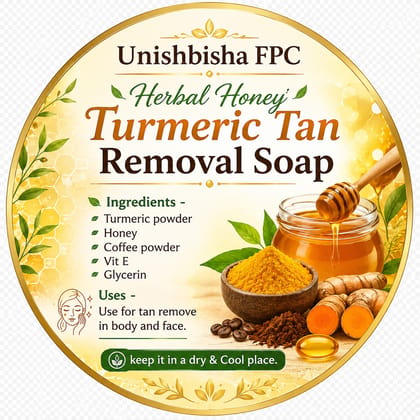 Unishbisha FPC Herbal Honey Turmeric Tan Removal Soap