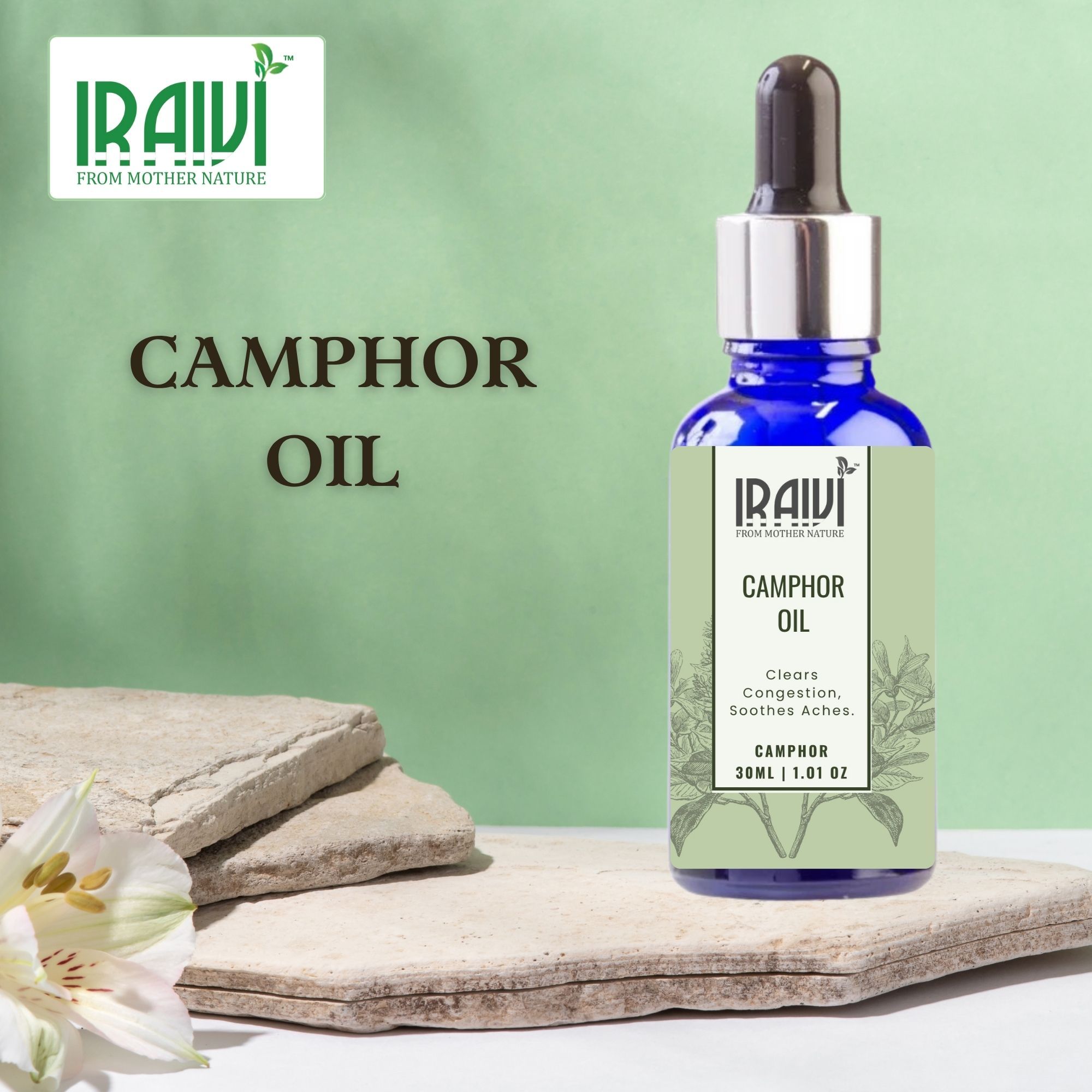 Iraivi Premium Camphor Oil | Pure & Natural by Iraivi Organics