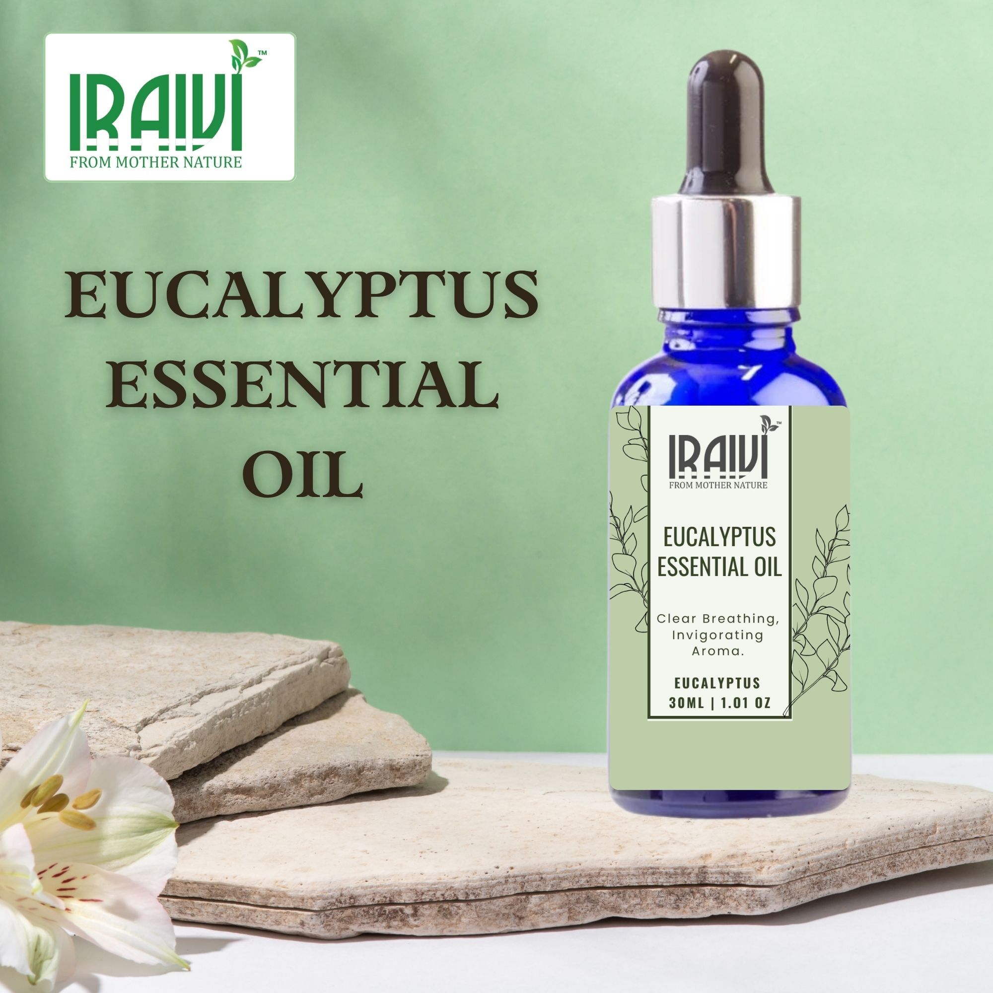 Iraivi Premium Eucalyptus Essential Oil | Pure & Natural by Iraivi Organics