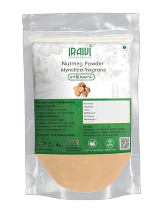 Iraivi Premium Nutmeg Powder Jaathikkaai (Jaiphal)-100Gram | Pure & Natural by Iraivi Organics