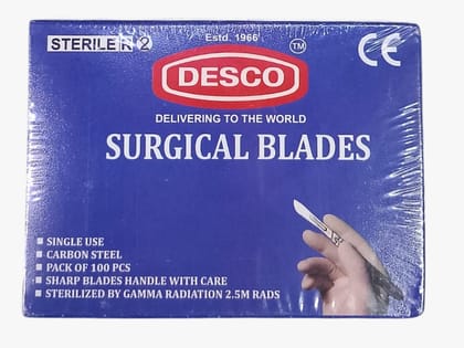 Size  11 Disposable Surgical Blade Tool Scalpel Blades, High Carbon Steel Blades. Individually Wrapped Surgical Blades 