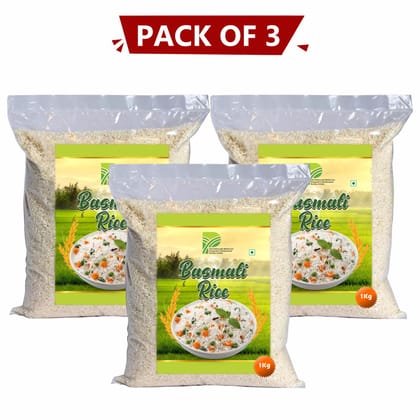 The Padmavathi Mahila Basmati Rice - Pack of 3 (1Kg each) The Padmavathi Mahila Basmati Rice - Pack of 3 (1Kg each)