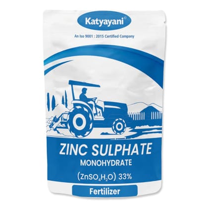 Katyayani Zinc Sulphate 33% Fertilizer | Zinc Deficiency Corrector for Fruits, Vegetables & Field Crops | Promotes Healthy Growth, Higher Yield & Green Leaves