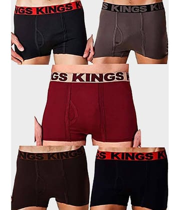 HAP Pack of 5 Cotton Trunks For Men's ( Multicolor )