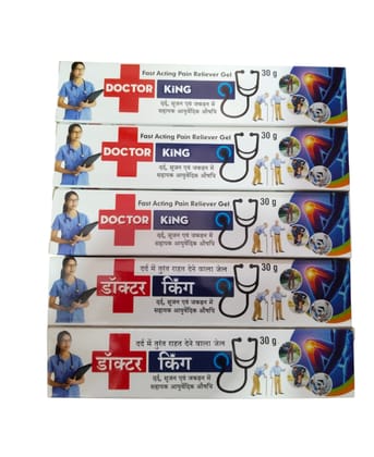 Doctor King (+) Fast Acting Pain Relief Gel (30g) - Pack of 5
