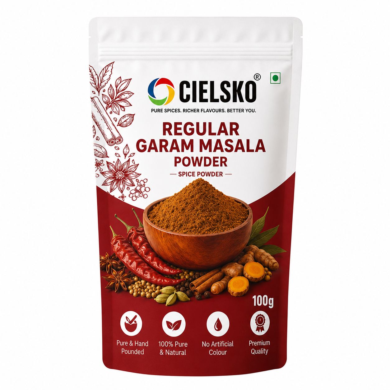 CIELSKO Regular Garam Masala Powder- 100 g