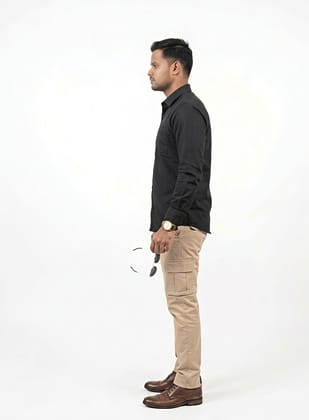 Man shirt black Scotics  primium brand shirt