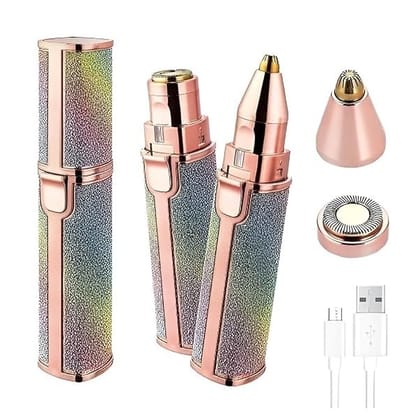 Blawless 2 In 1 Eyebrow Trimmer Runtime 30 Min Body Groomer For Women (Multicolor),