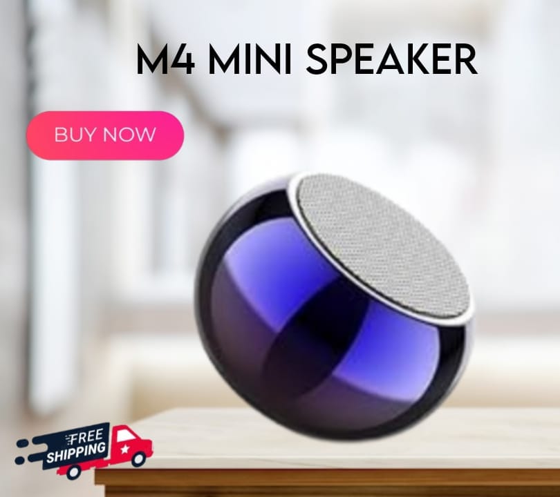 M4 Mini Boost Portable Wireless Speaker, Compact Round Design, Multicolor
