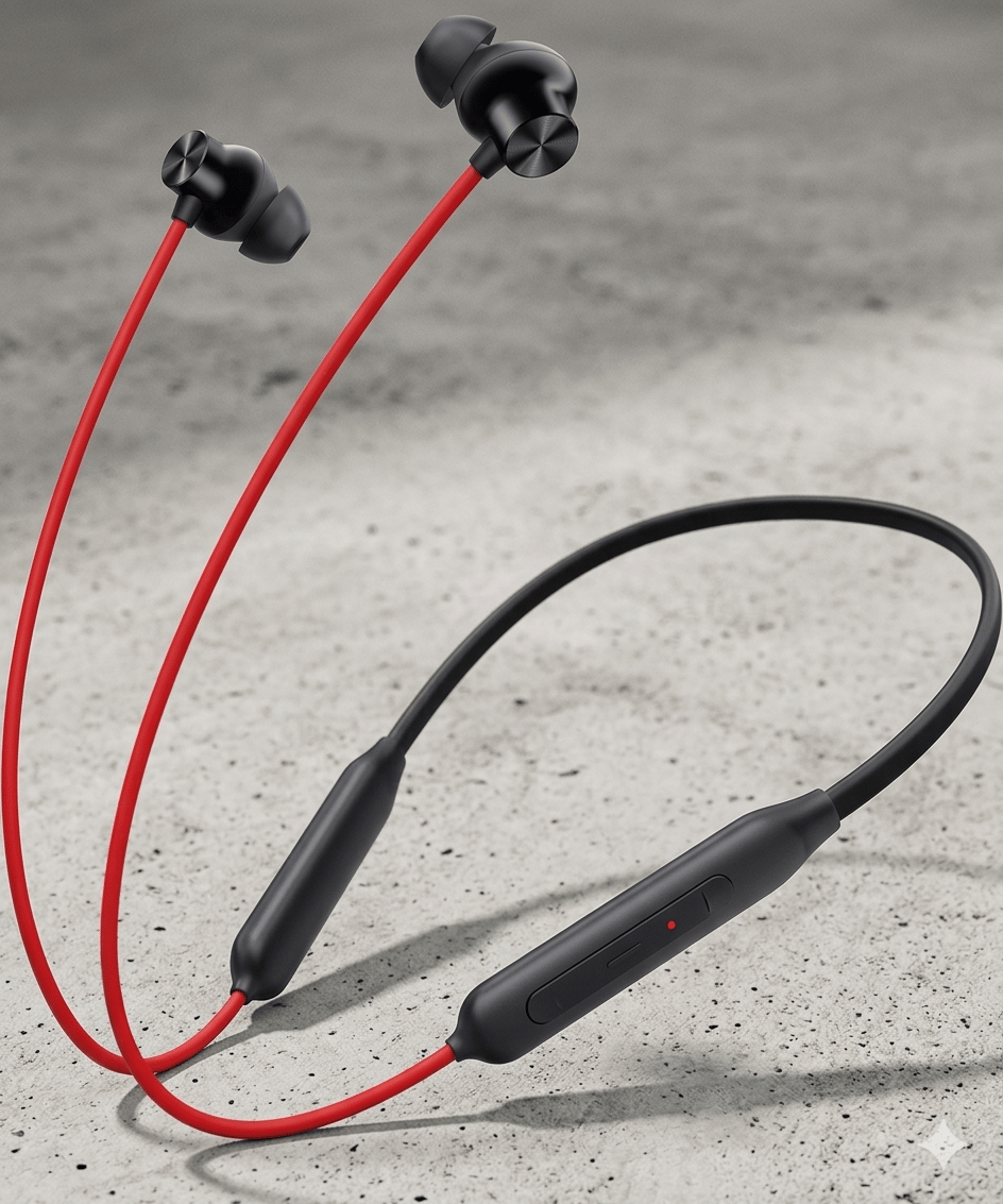 Ultra-Light Compatible with OnePlus Z2 Wireless Earphones Workout Pro – Bluetooth Neckband with Mic 12.4mm Drivers IP55 for Crystal Calls