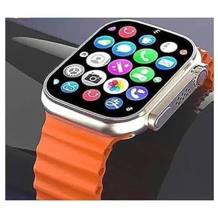 T800 Smart Watch, Touchscreen Display, Fitness Tracker, Compatible with Android, Bluetooth Connectivity (Orange)